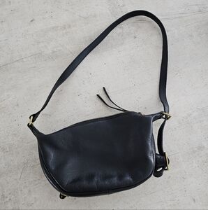 Madewell Black Leather Shoulder Bag